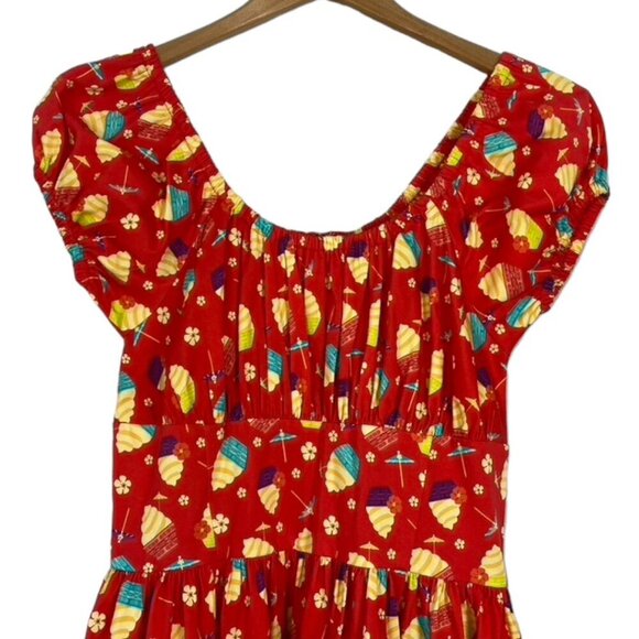 Disney Parks The Dress Shop Dole Whip Pineapple Swirl Dress - Picture 4 of 11